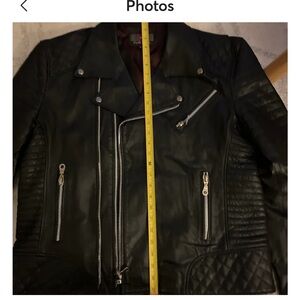 Beautiful like new no flaws black leather jacket bought in Europe